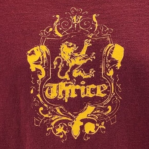 Vintage Fruit of the Loom Thrice Maroon Graphic T-Shirt Mens Large - Picture 3 of 8